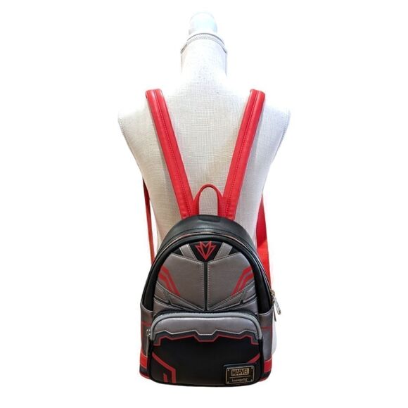 Loungefly X Marvel Falcon Cosplay Mini Backpack with Wings - Picture 2 of 8